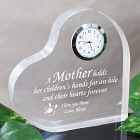 Personalized Mother's  Day Keepsake Clock